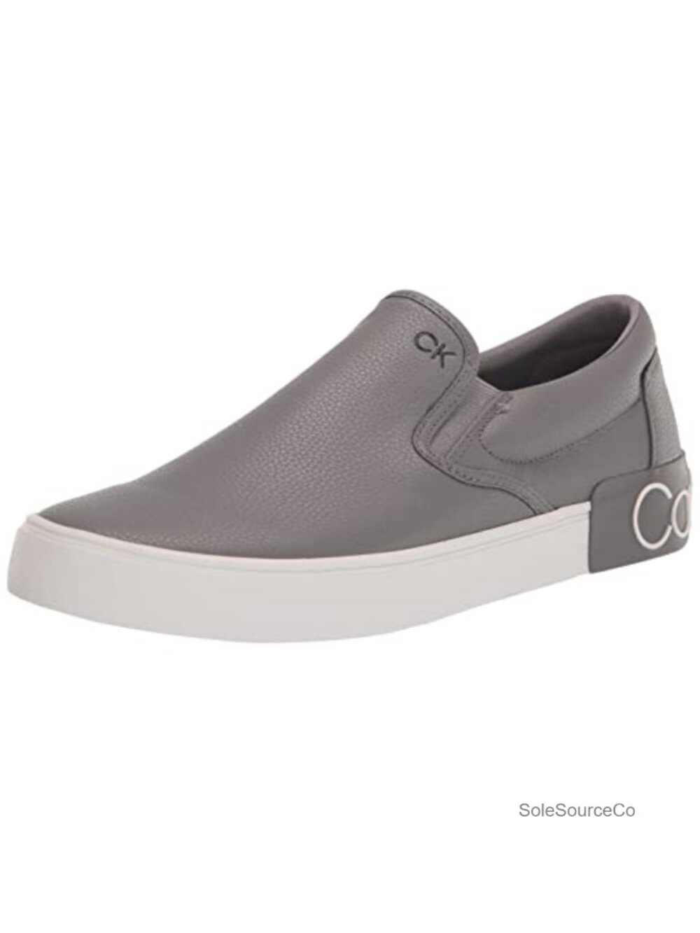 Men's Fashion Sneakers Faux Leather Padded Footbed Slip-On
